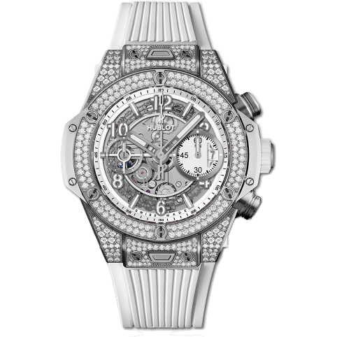 Hublot Big Bang Unico 42 Titanium / Pavé / White 441.NE.2010.RW.1704
