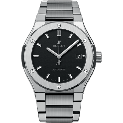 Hublot Classic Fusion 45 Titanium / Black / Bracelet 510.NX.1170.NX