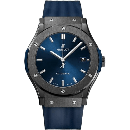 Hublot Classic Fusion 45 Ceramic / Blue / Rubber 511.CM.7170.RX