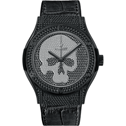 Hublot Classic Fusion 45 Skull Black Full Pavé 511.ND.9100.LR.1700.SKULL