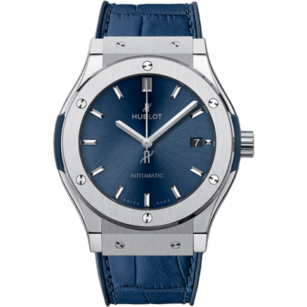 Hublot Classic Fusion 45 Titanium / Blue 511.NX.7170.LR