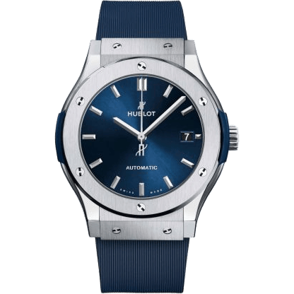 Hublot Classic Fusion 45 Titanium / Blue / Rubber 511.NX.7170.RX