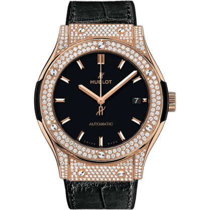 Hublot Classic Fusion 45 King Gold / Pavé / Black 511.OX.1181.LR.1704