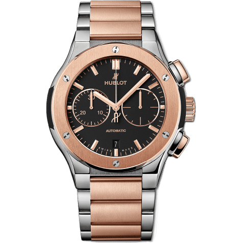 Hublot Classic Fusion 45 Chronograph Titanium - King Gold / Black / Bracelet 520.NO.1180.NO