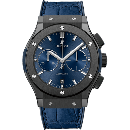 Hublot Classic Fusion 45 Chronograph Ceramic / Blue 521.CM.7170.LR