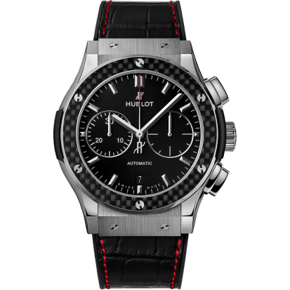 Hublot Classic Fusion 45 Chronograph Titanium / Black / Watches of Switzerland 521.NQ.1170.LR.AUM18