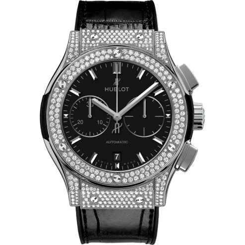 Hublot Classic Fusion 45 Chronograph Titanium / Pavé 521.NX.1171.LR.1704