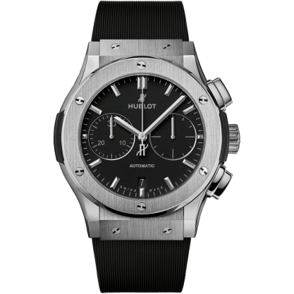 Hublot Classic Fusion 45 Chronograph Titanium / Black / Rubber 521.NX.1171.RX