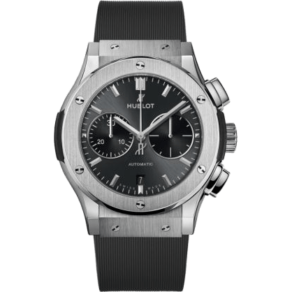 Hublot Classic Fusion 45 Chronograph Titanium / Racing Grey / Rubber 521.NX.7071.RX