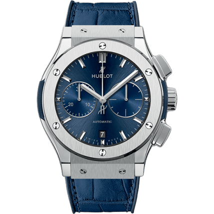 Hublot Classic Fusion 45 Chronograph Titanium / Blue / Alligator 521.NX.7170.LR