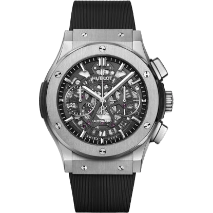 Hublot Classic Fusion 45 Aerofusion Chronograph Titanium / Black / Rubber 525.NX.0170.RX