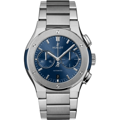 Hublot Classic Fusion 42 Chronograph Titanium / Blue / Bracelet 540.NX.7170.NX