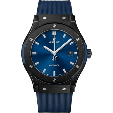 Hublot Classic Fusion 42 Ceramic / Blue / Rubber 542.CM.7170.RX
