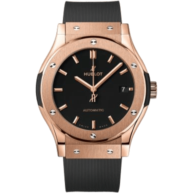 Hublot Classic Fusion 42 King Gold / Black / Rubber 542.OX.1181.RX
