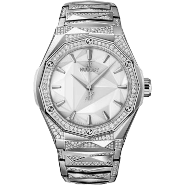 Hublot Classic Fusion Orlinski 40 Titanium - Alternative Pavé / White / Bracelet 550.NS.2200.NS.3804.ORL22