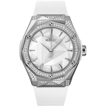 Hublot Classic Fusion Orlinski 40 Titanium - Alternative Pavé / White / Rubber 550.NS.2200.RW.1804.ORL20