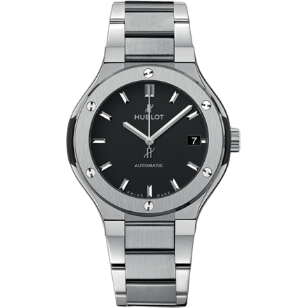 Hublot Classic Fusion 38 Titanium / Black / Bracelet 568.NX.1170.NX