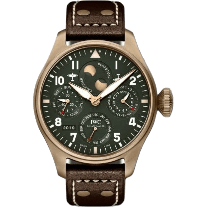 Big Pilot's Watch Perpetual Calendar Spitfire Bronze / Green
