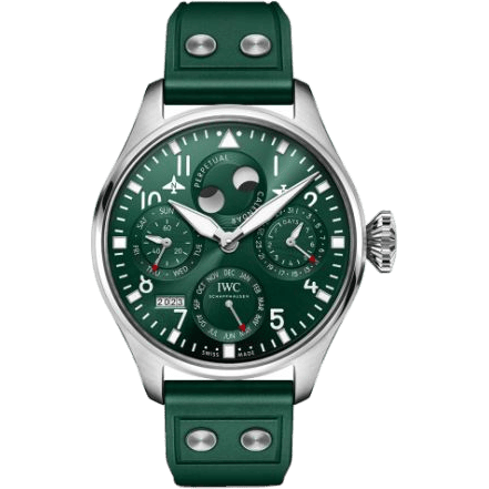 Big Pilot's Watch Perpetual Calendar Stainless Steel / Green