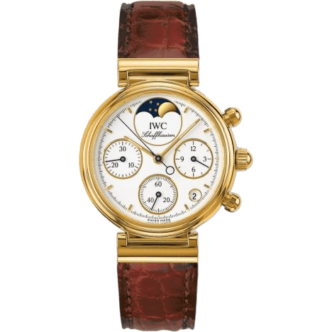 Kleine Da Vinci Yellow Gold / White / Brown Croco