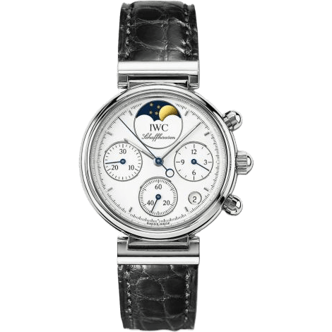 Kleine Da Vinci Stainless Steel / White / Black Croco