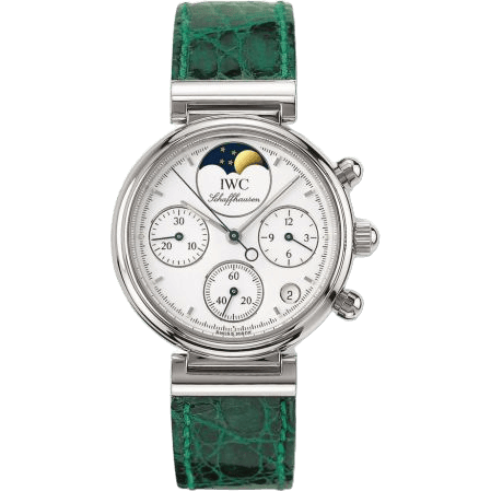 Kleine Da Vinci Stainless Steel / White / Green Croco