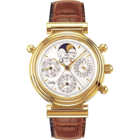 IWC Da Vinci Perpetual Rattrapante Yellow Gold / Silver / French IW3751-08