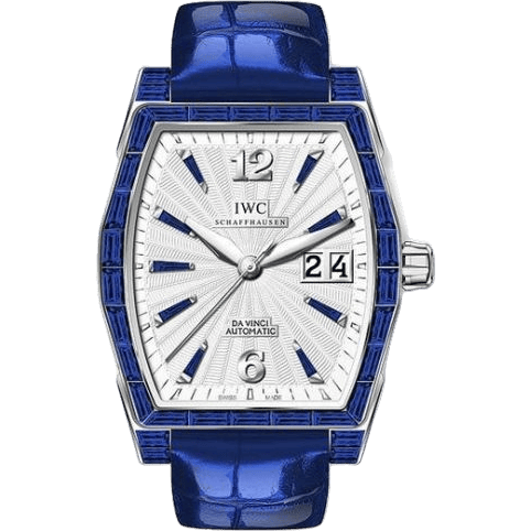 Da Vinci Automatic Midsize White Gold / Sapphire / Silver