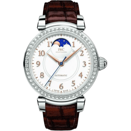 Da Vinci 36 Moonphase Stainless Steel / Diamond / Silver
