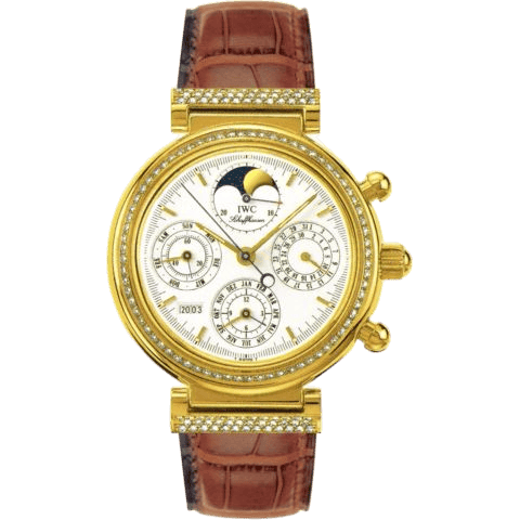 IWC Da Vinci Perpetual Yellow Gold / Diamond / White / English IW8153-03