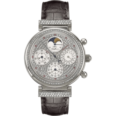 IWC Da Vinci Perpetual White Gold / Diamond / Paved / German IW8153-13