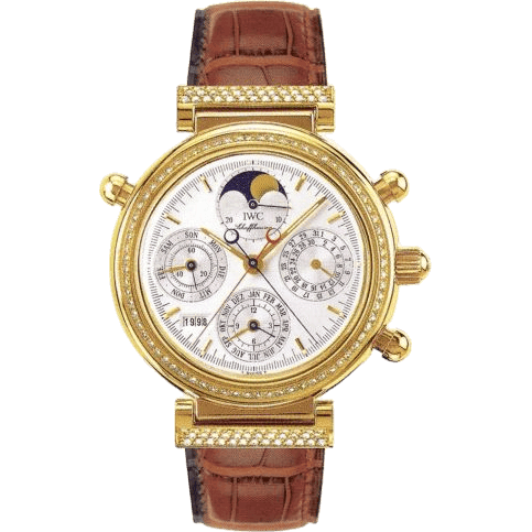 IWC Da Vinci Perpetual Rattrapante Yellow Gold / Diamond / Silver / Italian IW8154-02