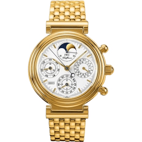 IWC Da Vinci Perpetual Yellow Gold / White / German / Bracelet IW9252-01