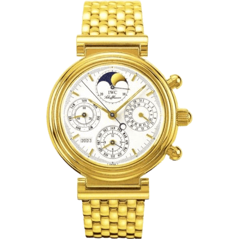 IWC Da Vinci Perpetual Yellow Gold / White / French / Bracelet IW9252-04