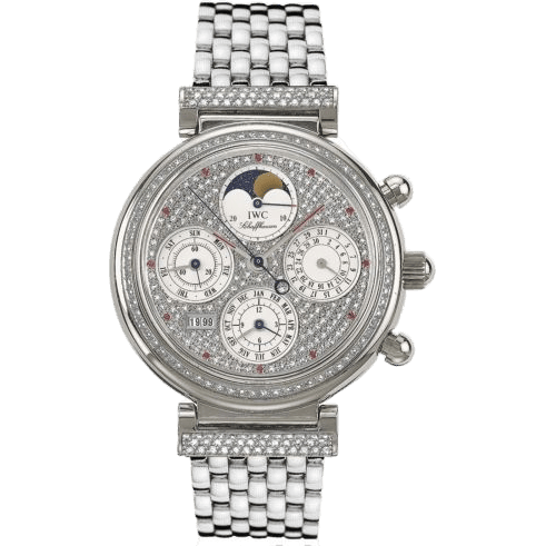 Da Vinci Perpetual White Gold / Diamond / Paved / English