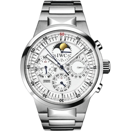 GST Perpetual Calendar Stainless Steel / White / German