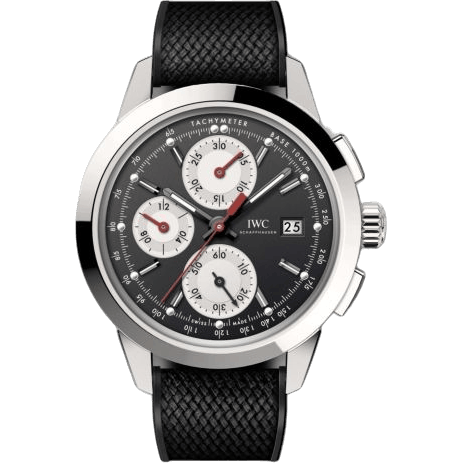 IWC Ingenieur Chronograph Custom Stainless Steel / Black-Silver-Red / Rubber IW3808-CB