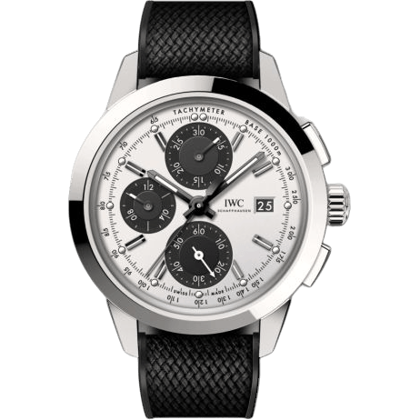 IWC Ingenieur Chronograph Custom Stainless Steel / Silver-Black-Black / Rubber IW3808-CG