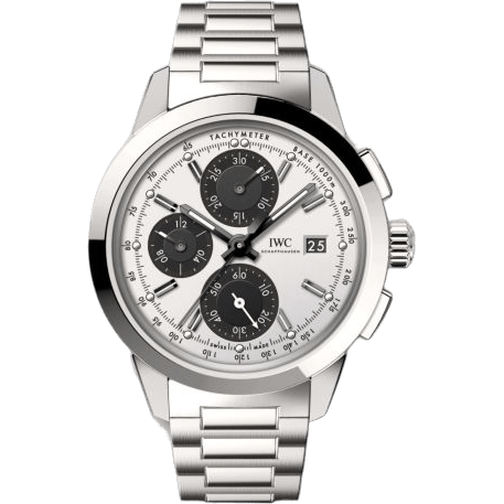 IWC Ingenieur Chronograph Custom Stainless Steel / Silver-Black-Black / Bracelet IW3808-CH