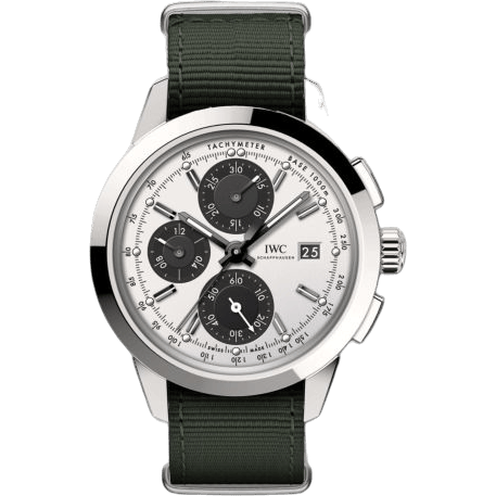 IWC Ingenieur Chronograph Custom Stainless Steel / Silver-Black-Black / NATO IW3808-CI