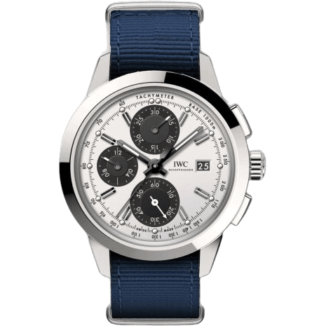 IWC Ingenieur Chronograph Custom Stainless Steel / Silver-Black-Black / NATO IW3808-CJ