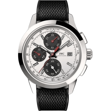 IWC Ingenieur Chronograph Custom Stainless Steel / Silver-Black-Red / Rubber IW3808-CN