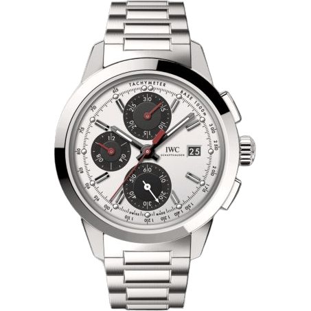 IWC Ingenieur Chronograph Custom Stainless Steel / Silver-Black-Red / Bracelet IW3808-CO