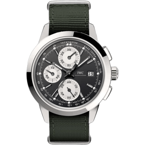 IWC Ingenieur Chronograph Custom Stainless Steel / Black-Silver-Black / NATO IW3808-DG