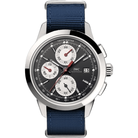 IWC Ingenieur Chronograph Custom Stainless Steel / Black-Silver-Red / NATO IW3808-DJ