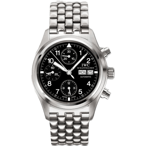 Pilot's Watch Chronograph Stainless Steel / Black / German / Bracelet