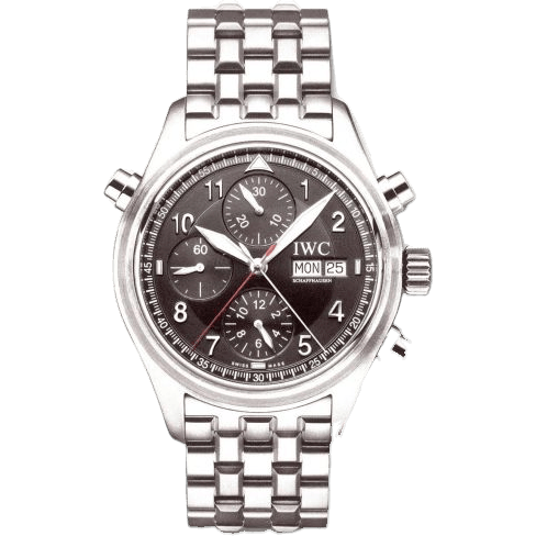 Pilot's Watch Spitfire Double Chronograph Stainless Steel / Black / Spanish / Bracelet
