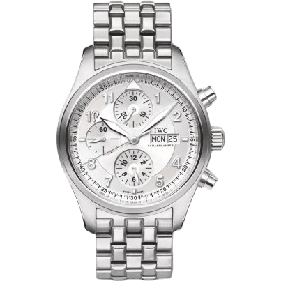 IWC Pilot's Watch Spitfire Chronograph Stainless Steel / Silver / Bracelet IW3717-05