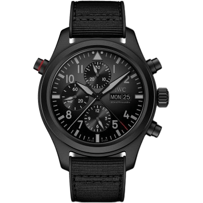 IWC Pilot's Watch Double Chronograph Top Gun Ceratanium IW3718-15