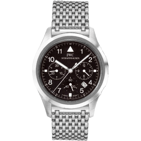 Pilot's Watch Chronograph Mecaquartz Stainless Steel / Black / Bracelet